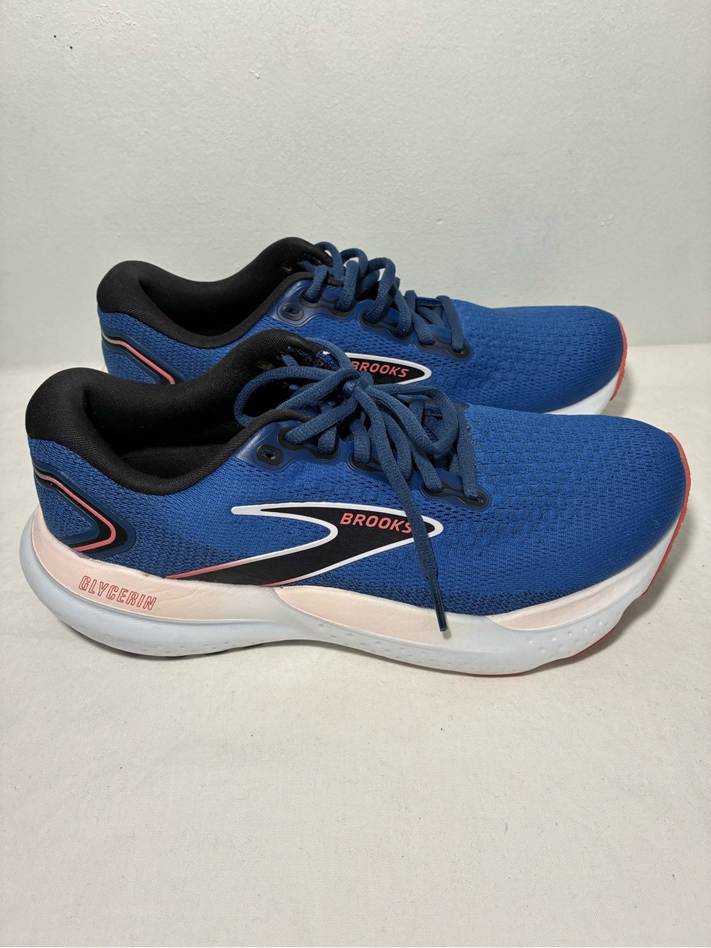 Brooks Glycerin GTS 21 Blue Ice Pink Running Shoe Women’s Size 8.5